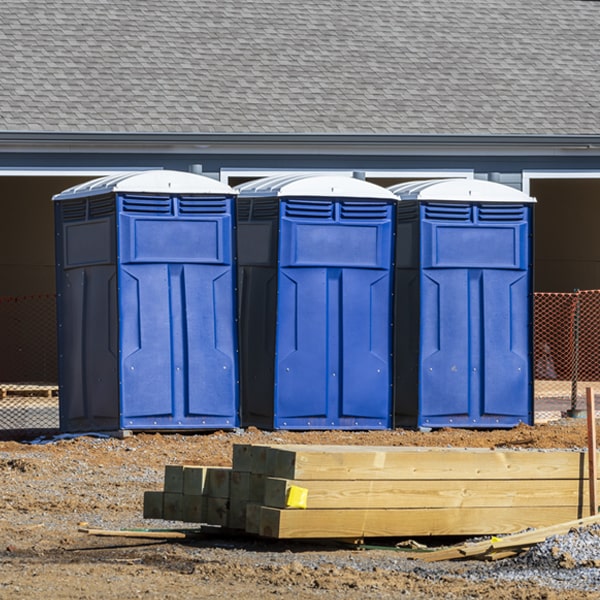 how often are the portable toilets cleaned and serviced during a rental period in Mongo IN